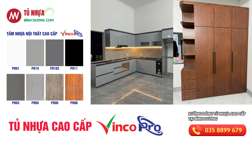 Banner tủ nhựa cao cấp VincoPro - Tủ nhựa Bình Dương