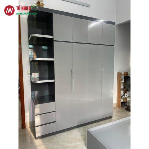 Tủ quần áo nhựa VincoPlast màu xám ghi vc19 vc35 đẹp - Tủ nhựa Bình Dương . com
